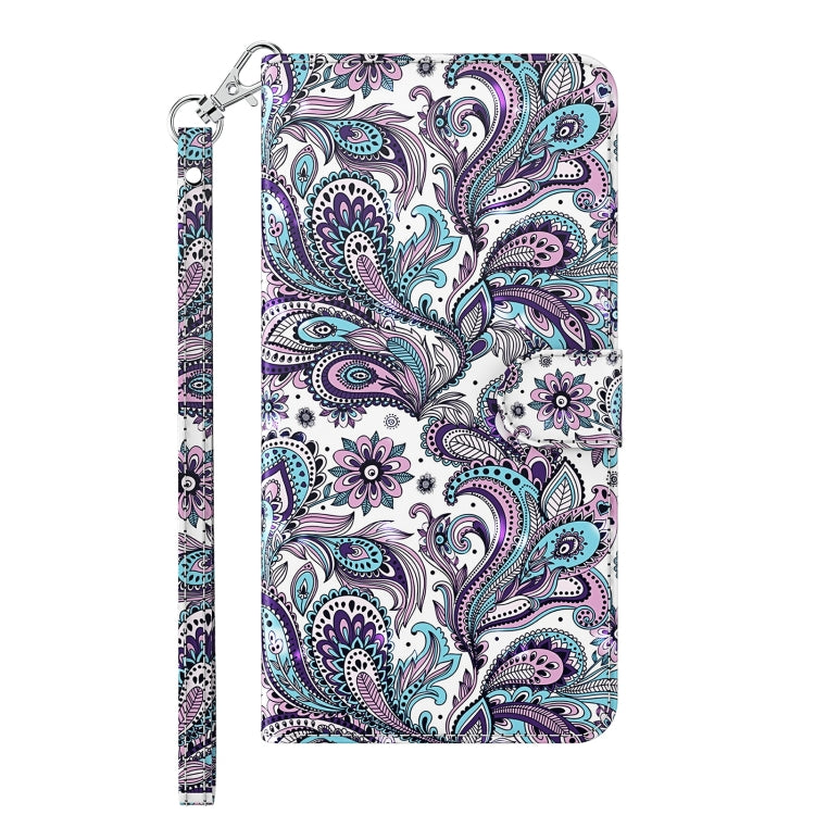 Samsung Galaxy A15 3D Painting Pattern Flip Leather Phone Case showcasing vibrant design and functional features.